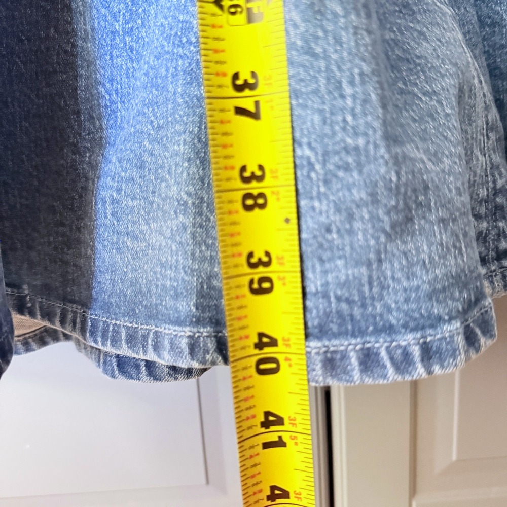 Abercrombie & Fitch Mila Denim Midi Dress, Medium Wash, LP - Picture 10 of 11